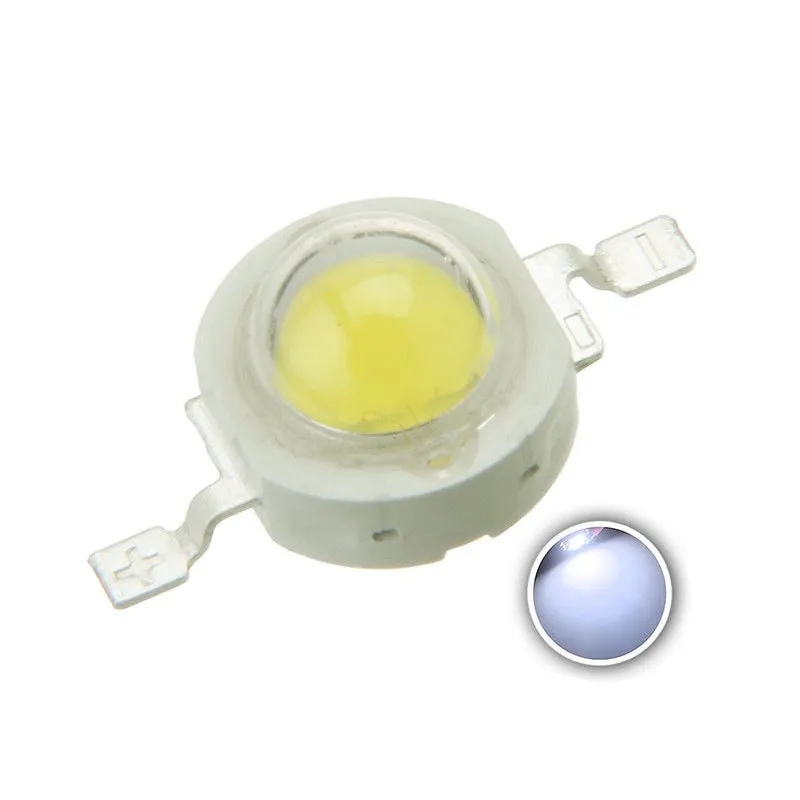 100PCS LED 1W 3W Bulbs High Power Lamp Beads Light Pure Chips 35mli 45mli Pink White Red Blue Green Yellow for Blubs Downlight