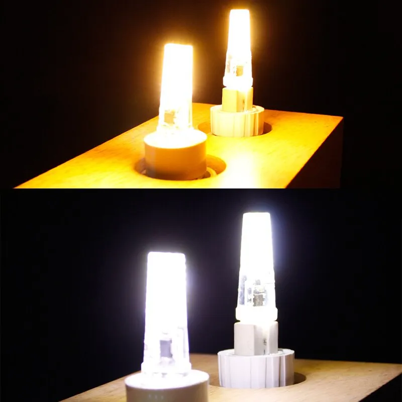 10pcs LED G4 COB Lamp AC DC 12V 220V Mini Dimming G4 LED Bulb Lampasas LED Lighting Replace Halogen Spotlight Chandelier LED Lamp