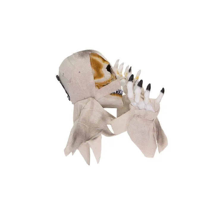 10" Duane the Dead, Talking Mummy Groundbreaker with Flashing Eyes and Hands Outdoor Battery-Operated Halloween Decoration