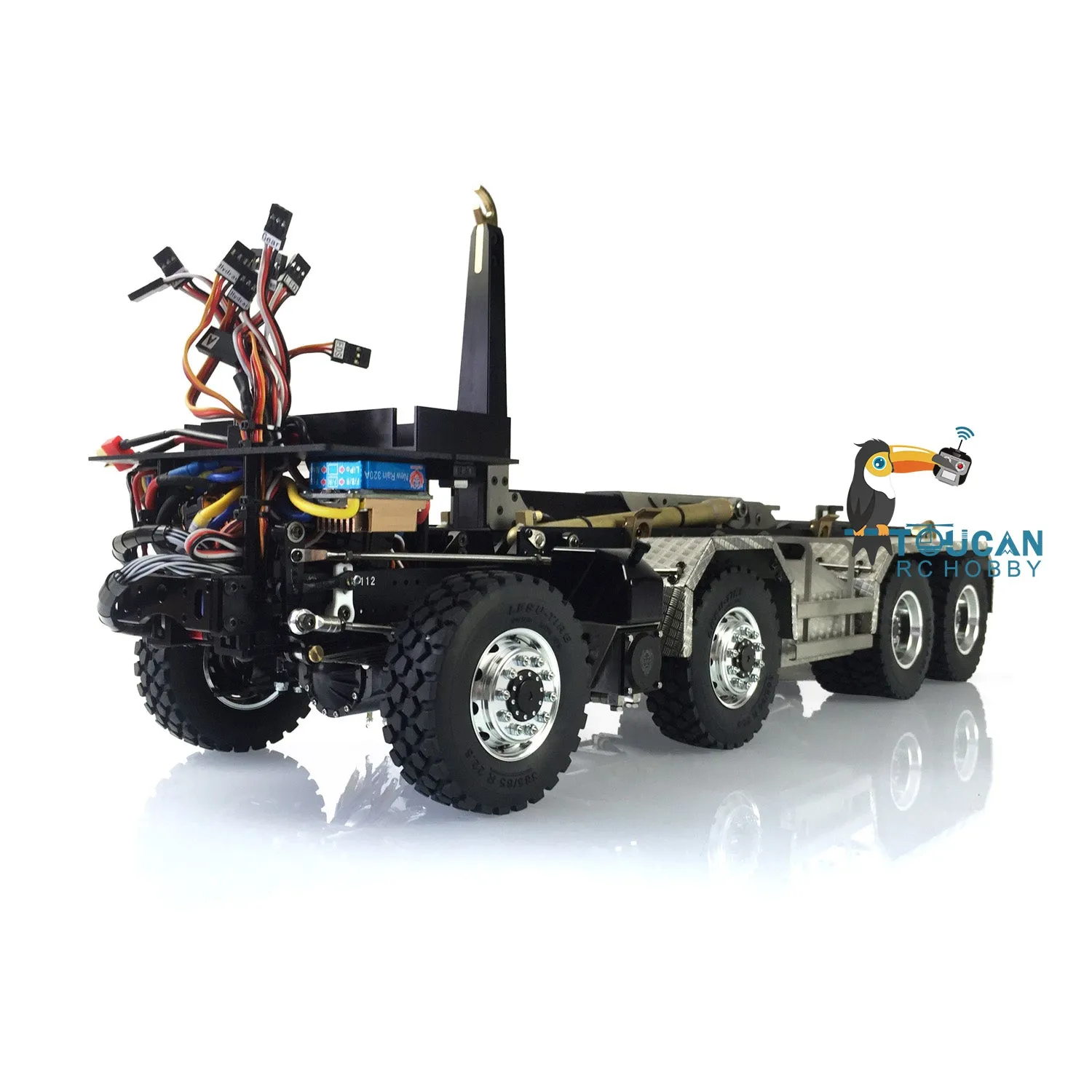 1/14 LESU Hydraulic RC Roll On/Off Dump Truck 8x8 Metal RTR Full Dumper Lorry Vehicle