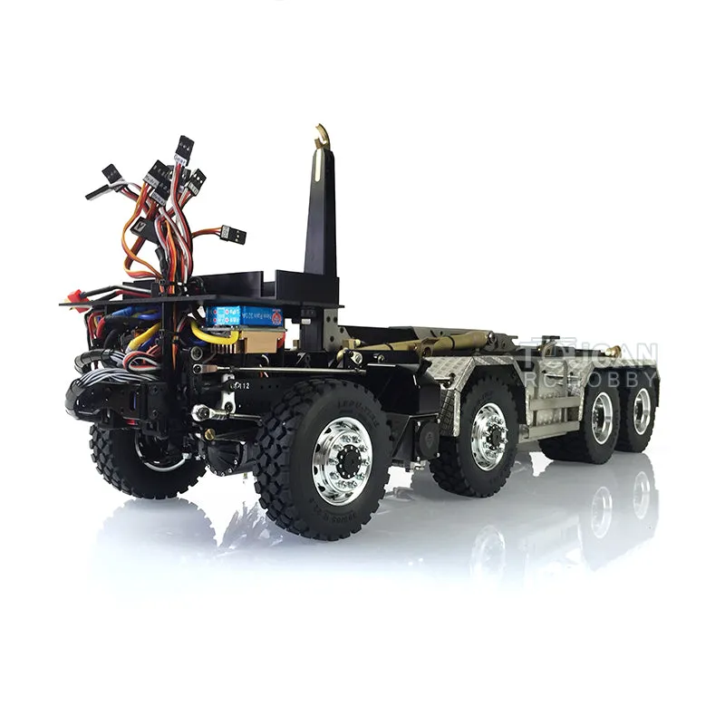 1/14 LESU Hydraulic RC Roll On/Off Dump Truck 8x8 Metal RTR Full Dumper Lorry Vehicle