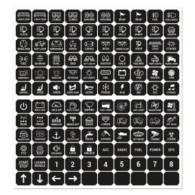 120PCS Switch Panel Stickers For 6/8 Gang Switch Panel