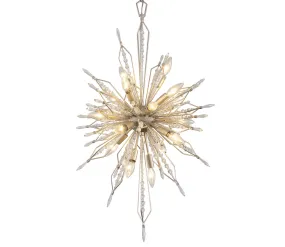 16 Light Foyer Pendant from the Orbital Collection in Gold Dust Finish by Varaluz