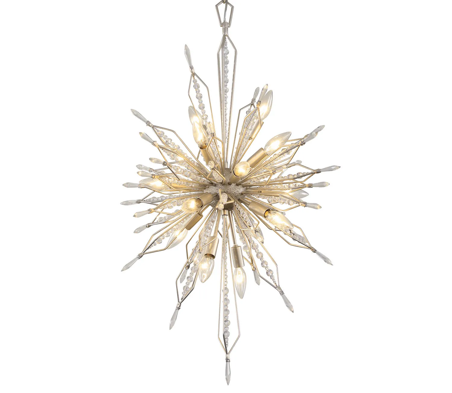 16 Light Foyer Pendant from the Orbital Collection in Gold Dust Finish by Varaluz