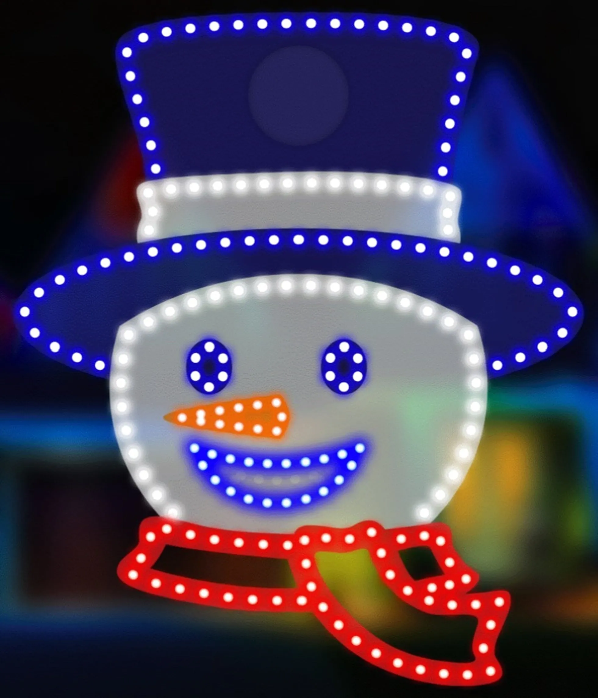 16" Hi-Vibrant LED Singing Snowman Christmas Decoration