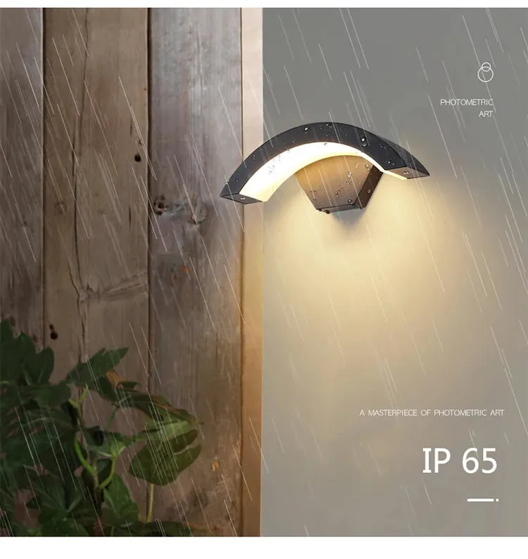 18W 24W 30W Moden waterproof outdoor wall lamp PIR motion sensor wall light Garden porch frontdoor black aluminum lamp body