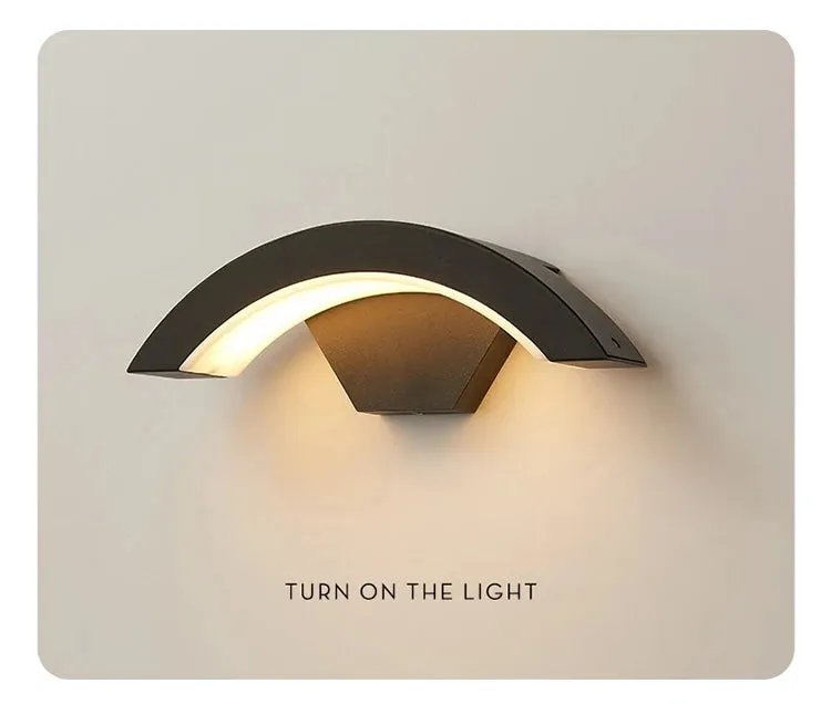 18W 24W 30W Moden waterproof outdoor wall lamp PIR motion sensor wall light Garden porch frontdoor black aluminum lamp body