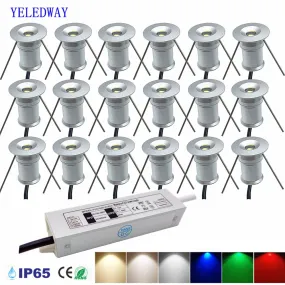 1W LED Mini Recessed Downlight Cabinet Focos Spotlight 12V Home Bedroom Staircase Ceiling Spot Light with Transformer AC100-265V