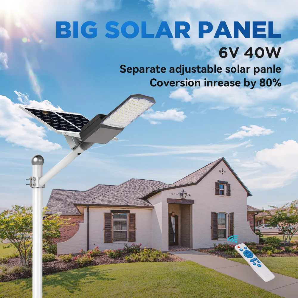 2 PACK 1200 W solar powered street lights 30000 lumens