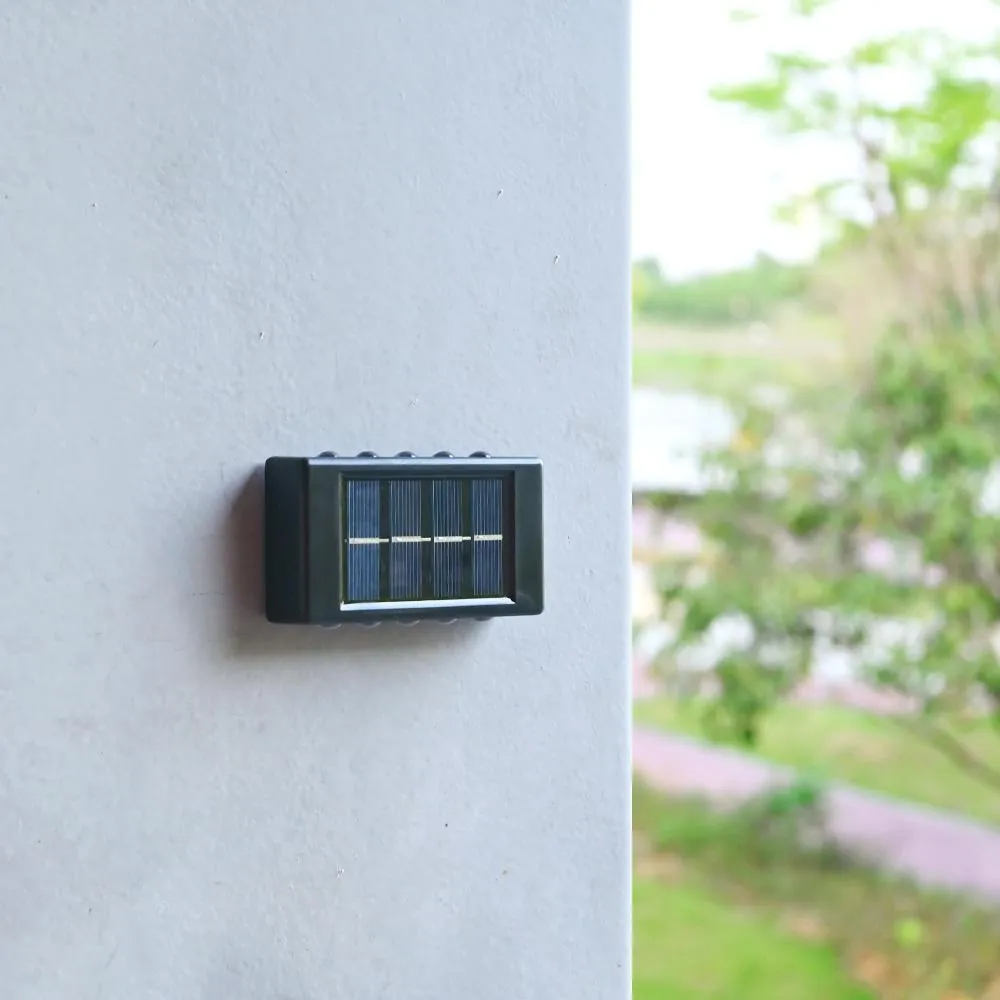 2 Portable Solar Powered Up And Down Outdoor 10Led Light Fa-10