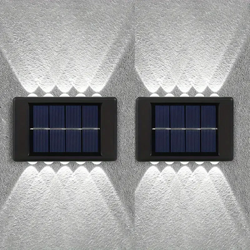 2 Portable Solar Powered Up And Down Outdoor 10Led Light Fa-10