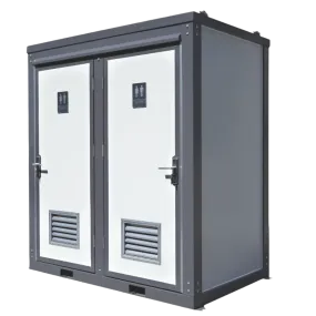 2 Private Toilet Stalls Portable Restroom