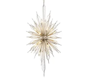 20 Light Foyer Pendant from the Orbital Collection in Gold Dust Finish by Varaluz