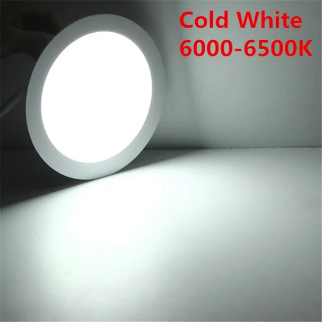 20pcs LED Ceiling Panel Light Dimmable 3W 4W 6W 9W 12W 15W 25W High brightness LED Downlight with adapter AC85-265V indoor Light