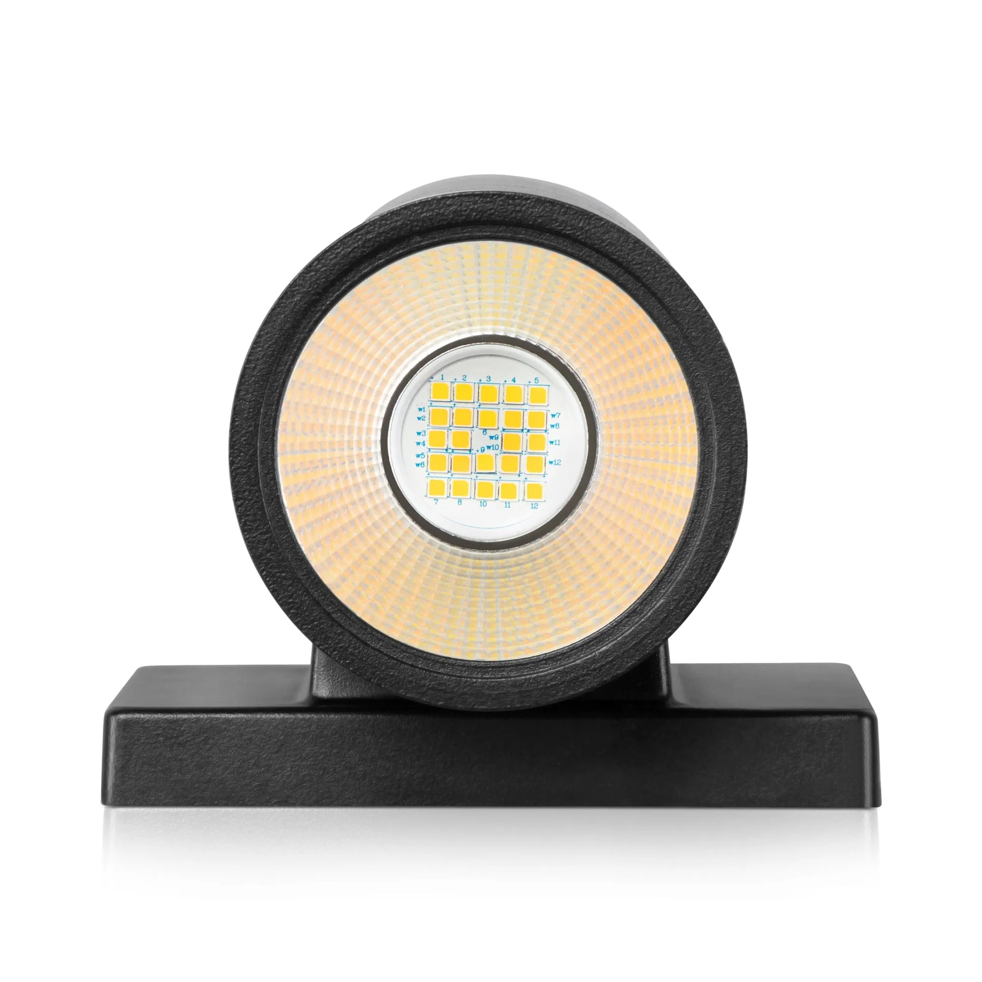 20W Up Down LED Cylinder Wall Light Fixture - 3K/4K/5K CCT - 120-277VAC - Textured Black