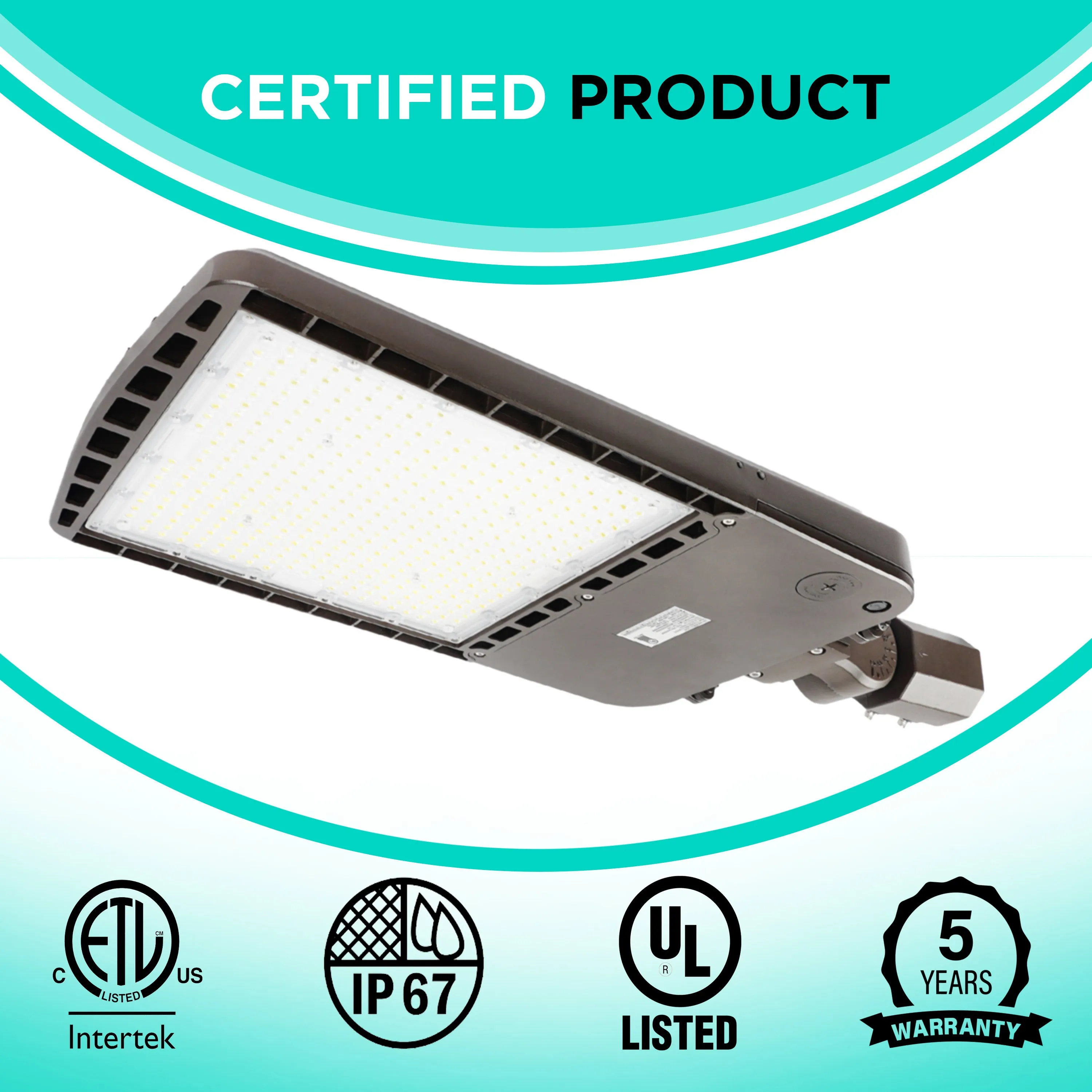 240W AL6 Series Area/Flood Light - 33,600 Lumens - Photocell Compatible- 5700K - IP65 UL Listed