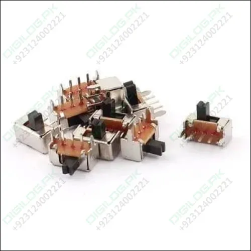 3 Pin 2 Position Panel Mount Micro Vertical Spdt Slide Switch High Knob