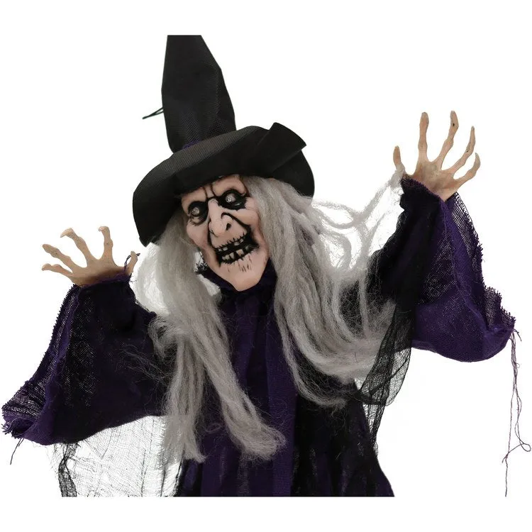 31" Animated Standing Witch