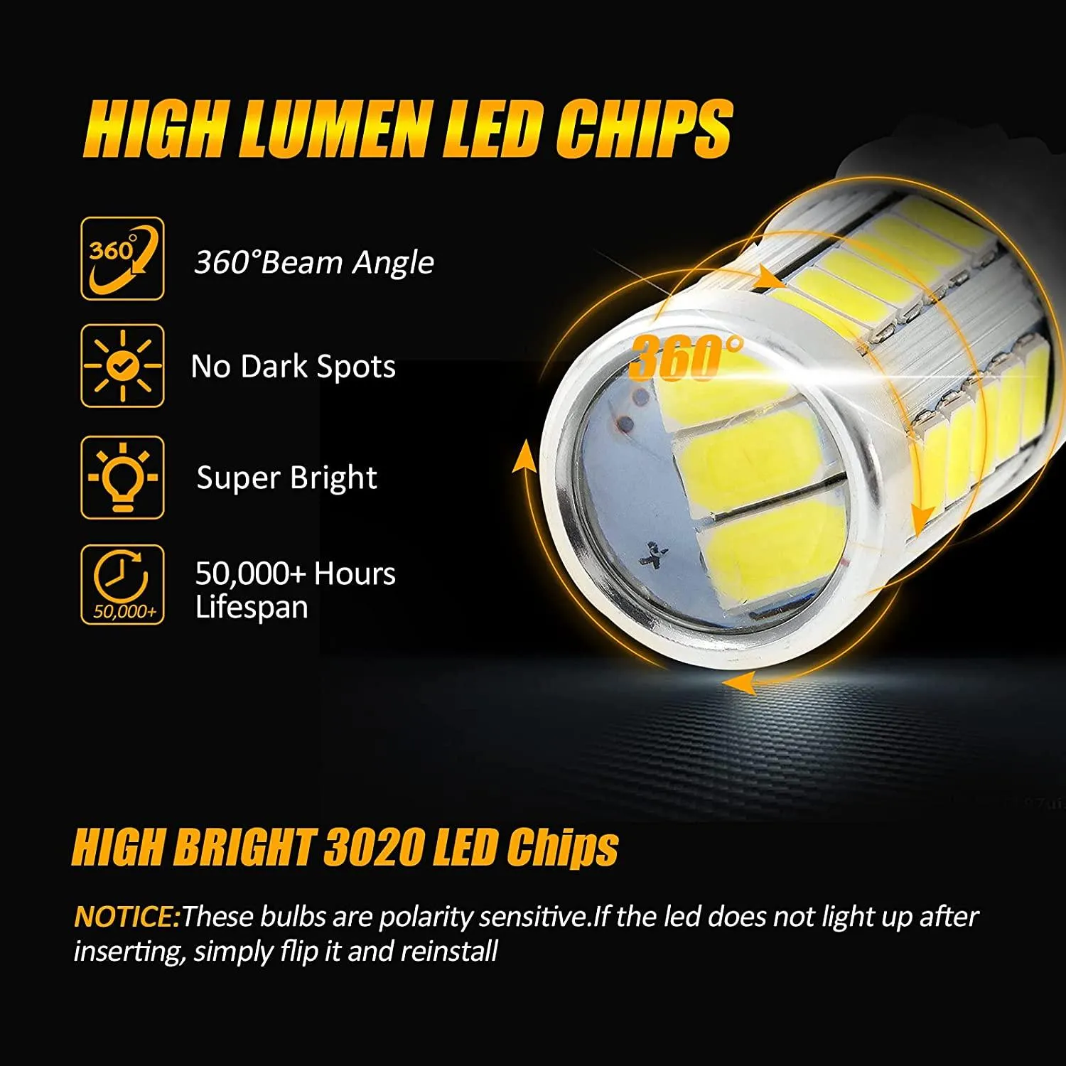 33pcs-LED 3020SMD Cool White/Amber/Red 8000LM LED Brake/Reverse/Parking/Tail/Turn signal Light