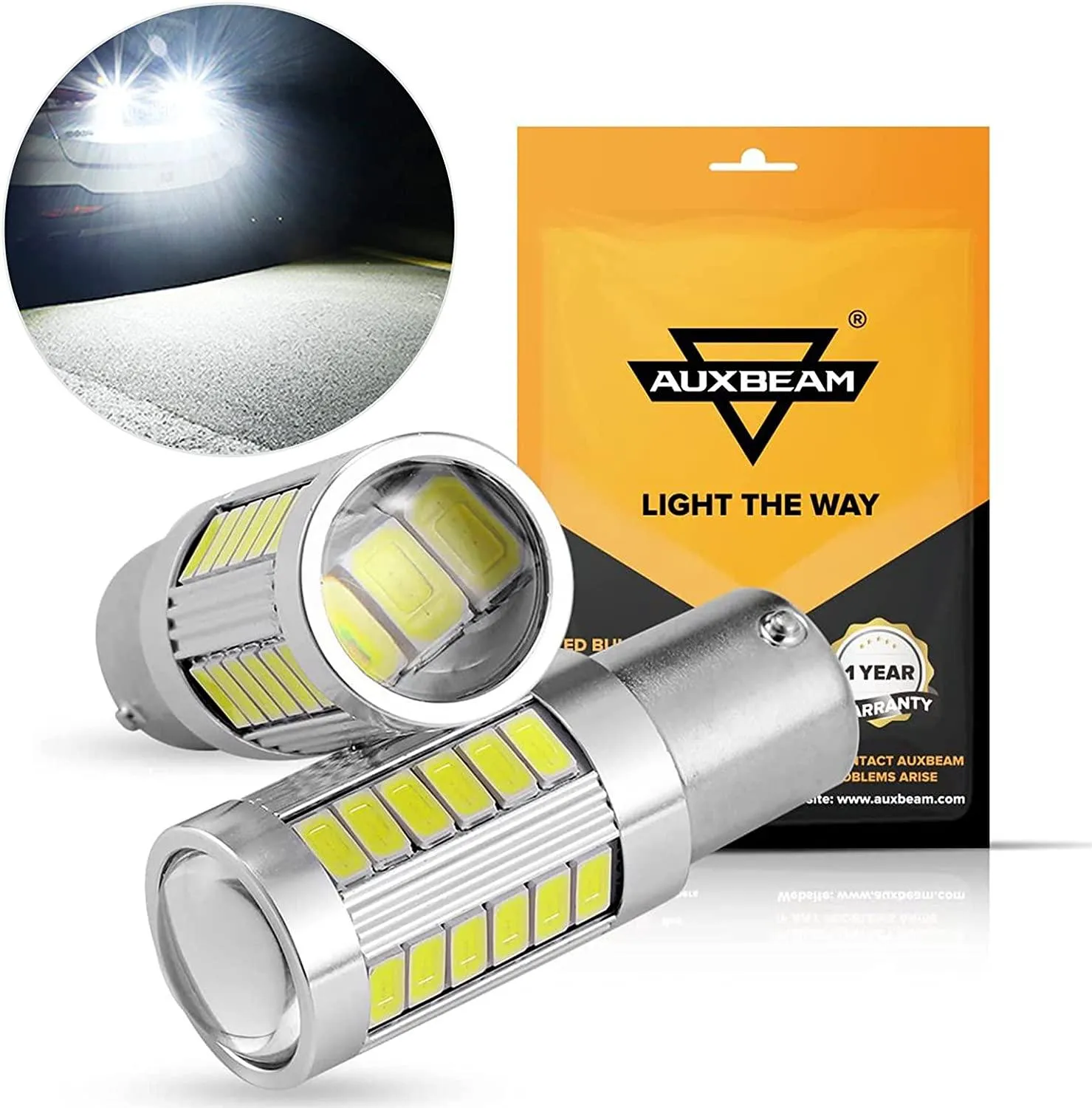 33pcs-LED 3020SMD Cool White/Amber/Red 8000LM LED Brake/Reverse/Parking/Tail/Turn signal Light