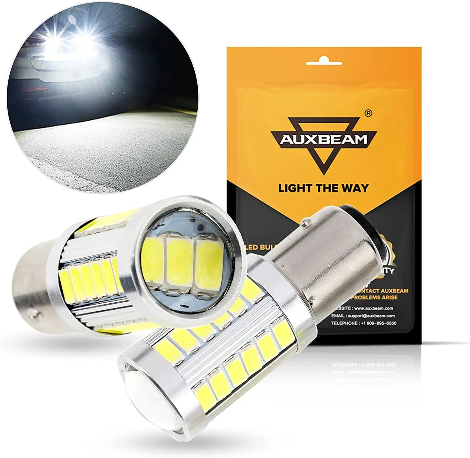 33pcs-LED 3020SMD Cool White/Amber/Red 8000LM LED Brake/Reverse/Parking/Tail/Turn signal Light