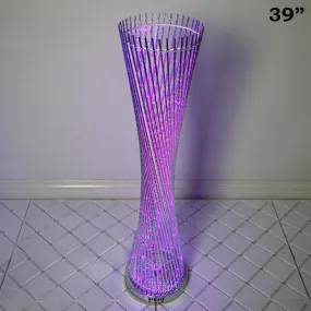 39" Color Changing  LED Spiral Metal Wedding Event Party Tower Columns - 1 PCS