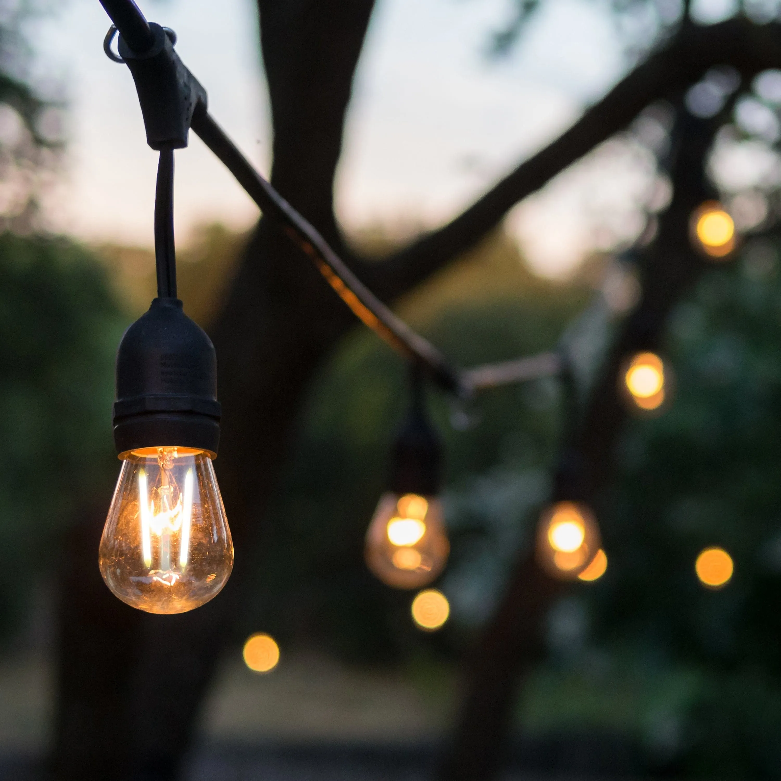 4lite Festoon Outdoor String Light E27 Screw Lamp Holders (Bulbs Not Included)