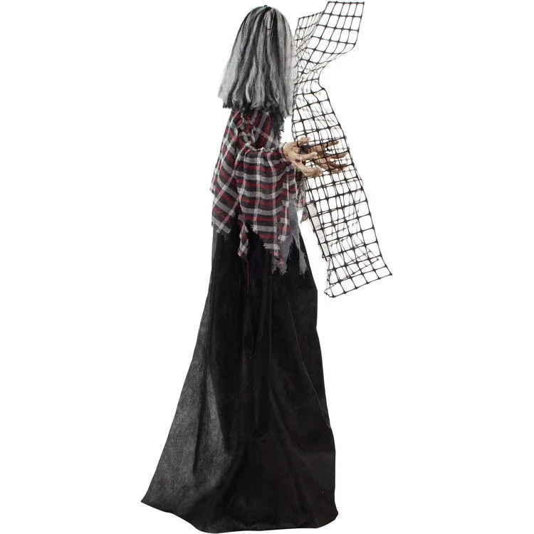 5' Break-Thru Barry the Animated Electrified Zombie Indoor/Outdoor Battery-Operated Halloween Decoration