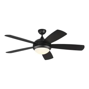 52" Ceiling Fan from the Discus 52 Smart Collection in Midnight Black Finish by Generation Lighting