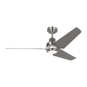 52" Ceiling Fan from the Ruhlmann 52 Smart LED Collection in Brushed Steel Finish by Visual Comfort Fan
