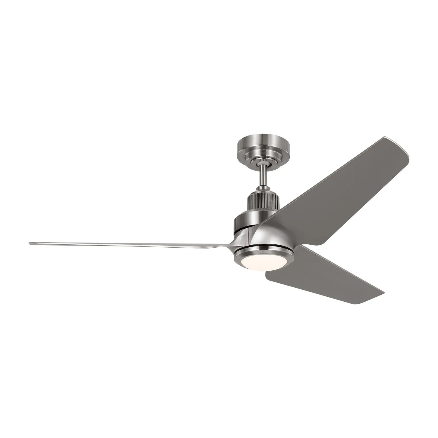 52" Ceiling Fan from the Ruhlmann 52 Smart LED Collection in Brushed Steel Finish by Visual Comfort Fan