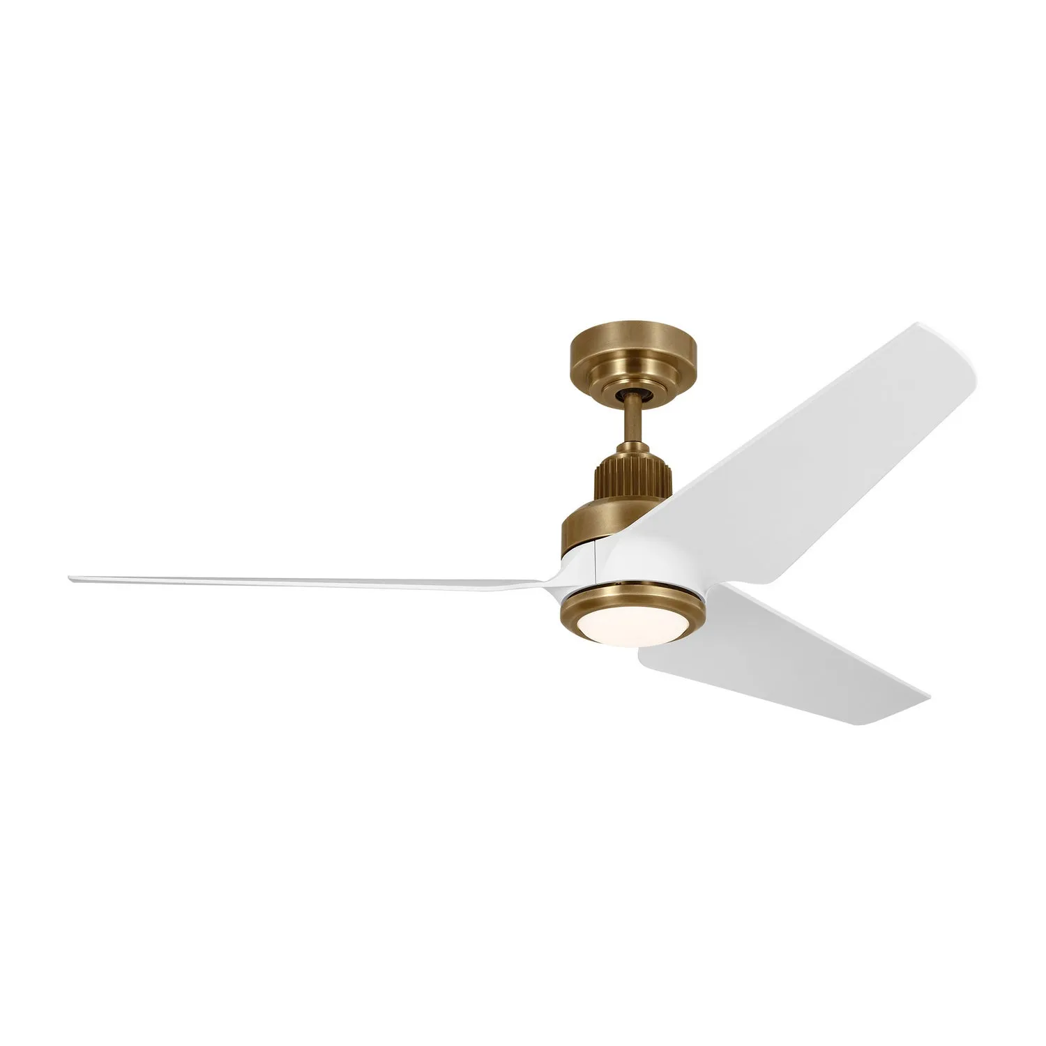 52" Ceiling Fan from the Ruhlmann 52 Smart LED Collection in Hand Rubbed Antique Brass Finish by Visual Comfort Fan