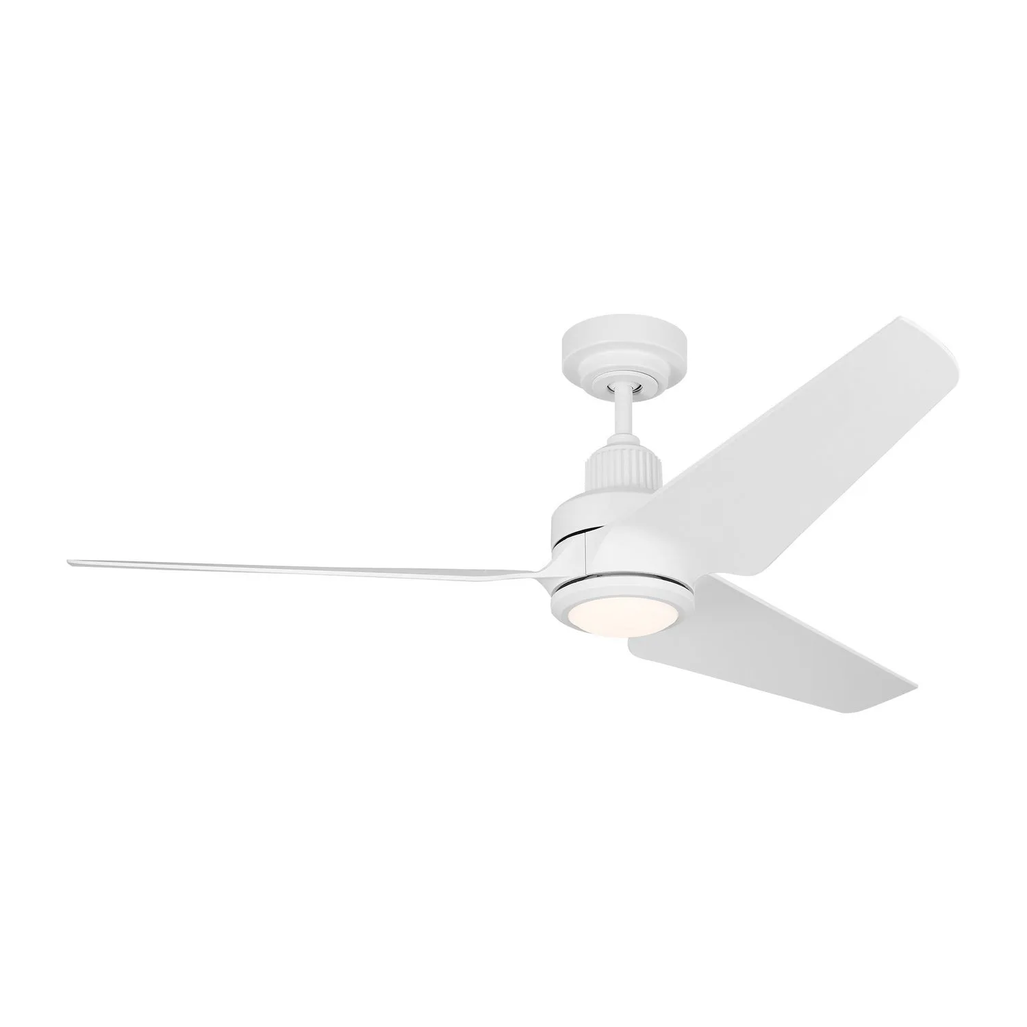 52" Ceiling Fan from the Ruhlmann 52 Smart LED Collection in Matte White Finish by Visual Comfort Fan