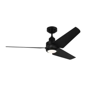 52" Ceiling Fan from the Ruhlmann 52 Smart LED Collection in Midnight Black Finish by Visual Comfort Fan
