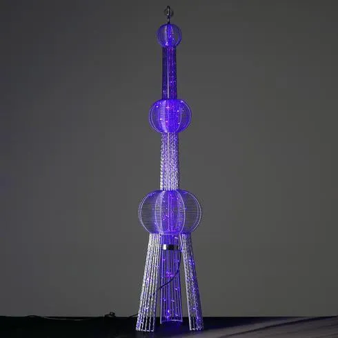 59" 150 LED Oriental Pearl Tower Wedding Aisle Prop Event Party Columns - 1PCS