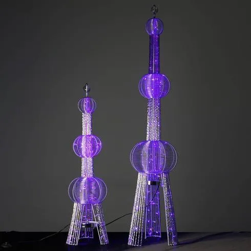 59" 150 LED Oriental Pearl Tower Wedding Aisle Prop Event Party Columns - 1PCS