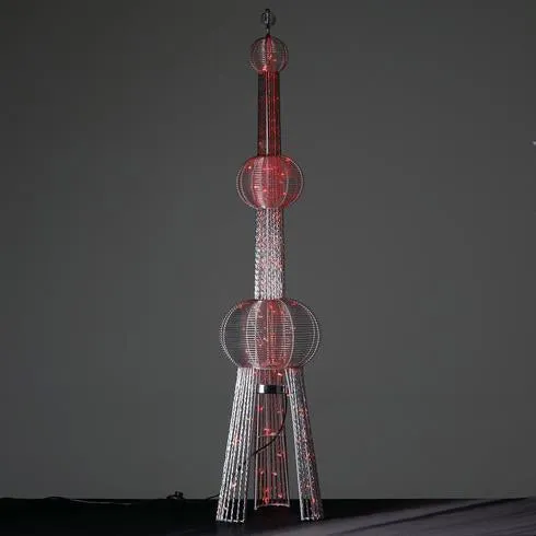 59" 150 LED Oriental Pearl Tower Wedding Aisle Prop Event Party Columns - 1PCS