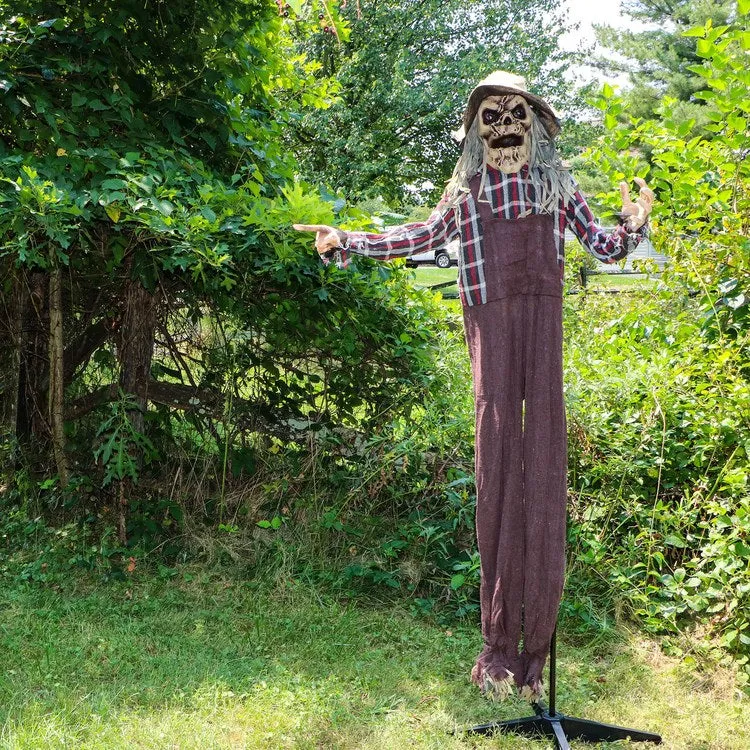 65" Standing Animated Scarecrow