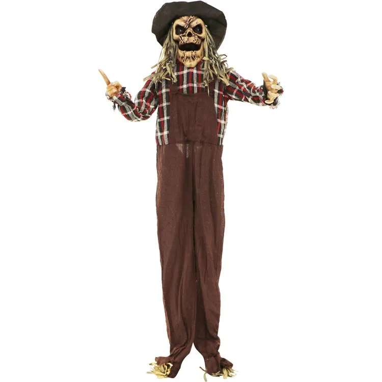 65" Standing Animated Scarecrow