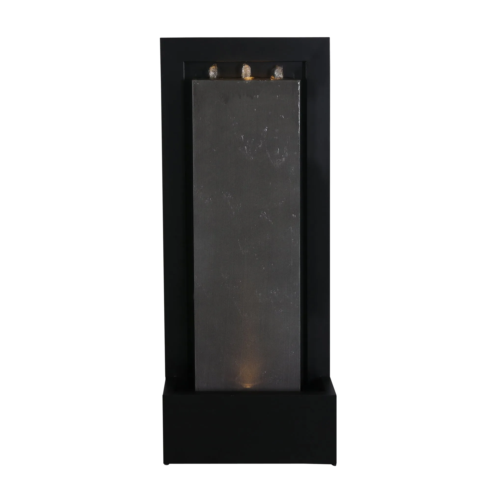 79532-L-BG -  Zinc Metal Fountain with LED Lights - Serenity in Motion