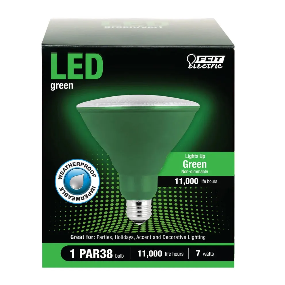 7W PAR38 Non-Dimmable LED Reflector Light Bulbs <p>See All Colors</p>