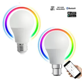 8w LED E27, B22 A60 Smart Globe CCT RGB SMTGLS1, SMTGLS2 Dimmable