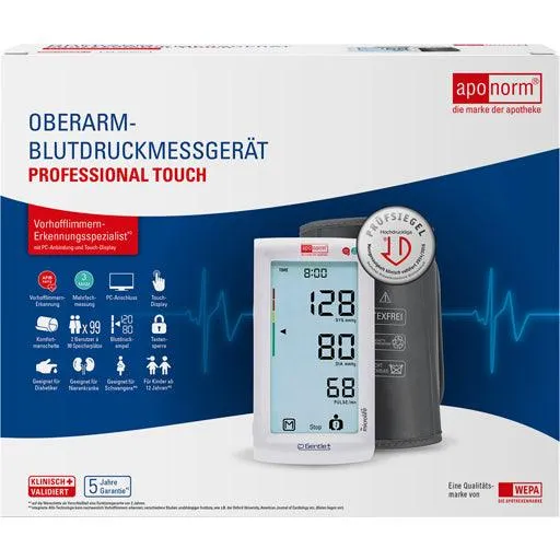 APONORM blood pressure monitor Prof.Touch upper arm