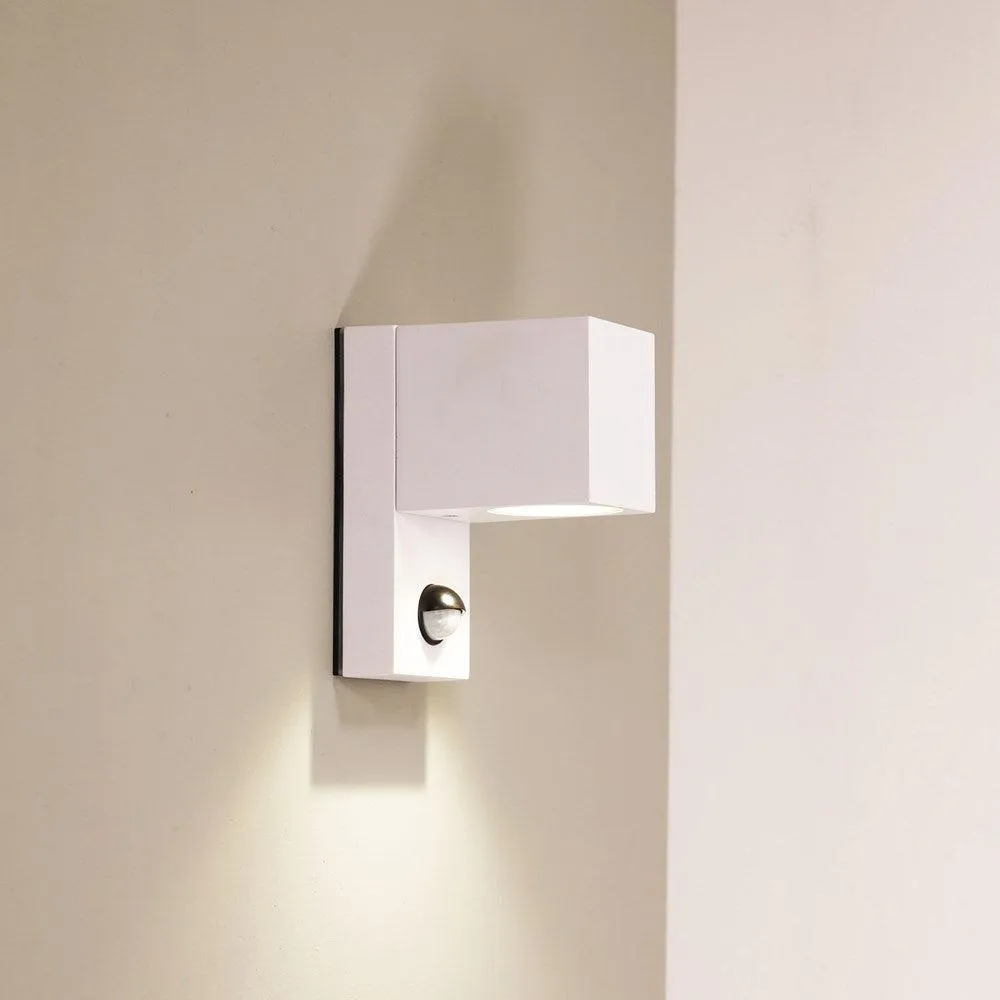 Atlas Sensor Outdoor Wall Light Black, White