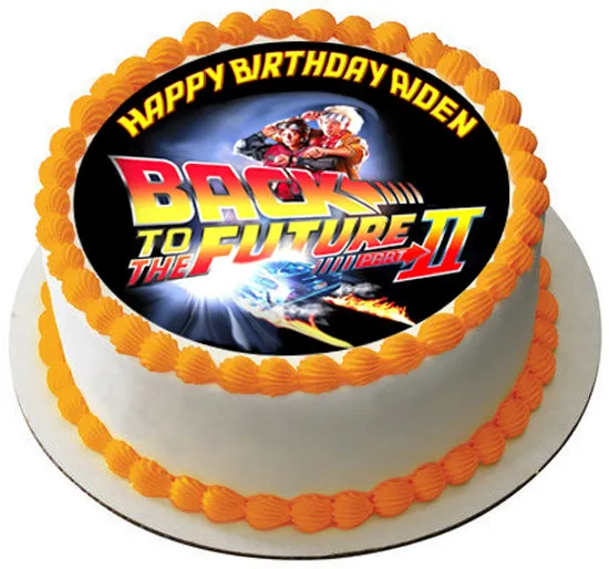 BACK TO THE FUTURE (Nr2) - Edible Cake Topper, Cupcake Toppers, Strips