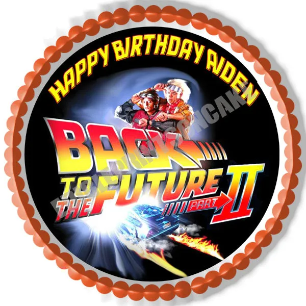 BACK TO THE FUTURE (Nr2) - Edible Cake Topper, Cupcake Toppers, Strips