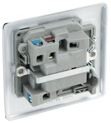 BG Nexus Metal Switched Fused Spur in Polished Chrome - NPC50-01