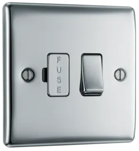 BG Nexus Metal Switched Fused Spur in Polished Chrome - NPC50-01