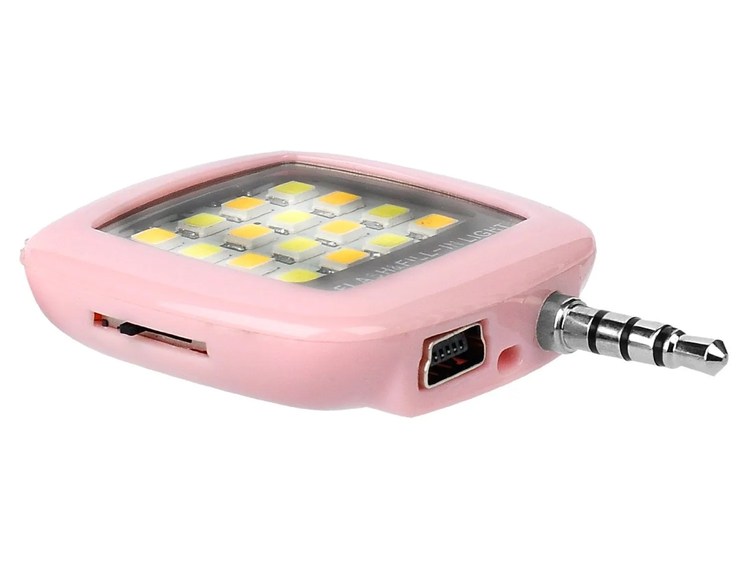 Black 3.5mm 16 LED Selfie Flash Fill-in Light Cellphone Camera Spotlight Portable iphone smartphone