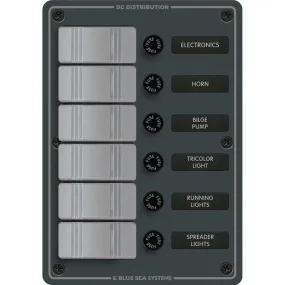Blue Sea 8053 Slate Grey - 6 Position - Vertical [8053]